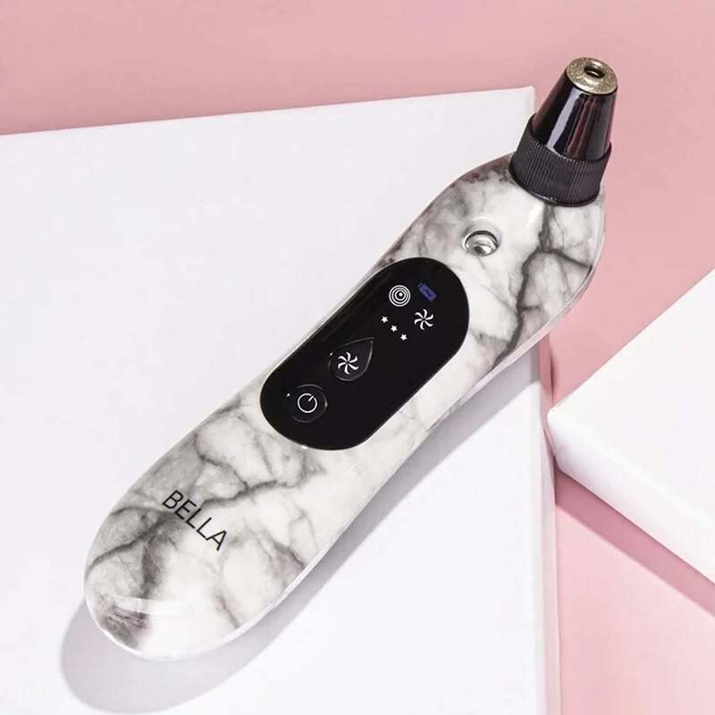 BELLA Diamond Microdermabrasion Device with Diamond Head and Suction Extraction Tips for Wet/Dry MicroMist Skin Treatment