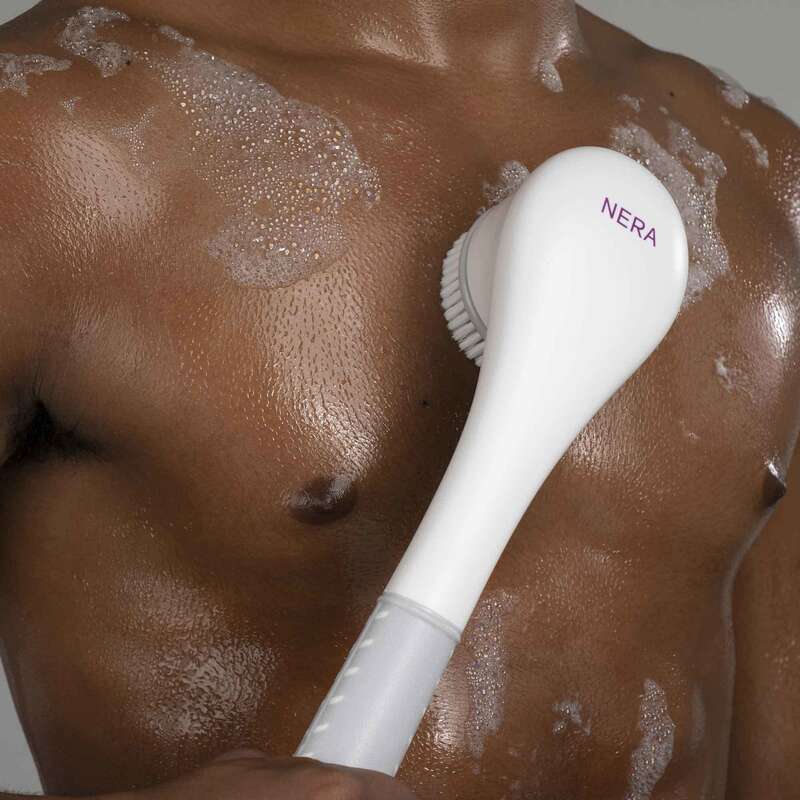 NERA Shower Cleansing System with Spa-like Experience, Antimicrobial Protection, and USB Rechargeable Design