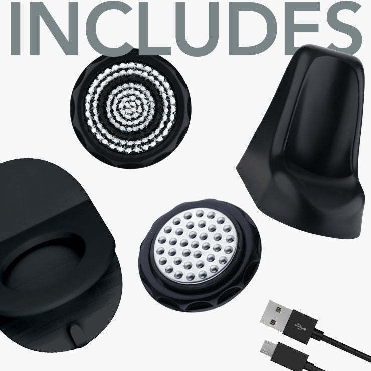 Sonic Cleansing System with Antimicrobial Bristles for Deeply Cleansing Pores and Removing Dirt and Oil