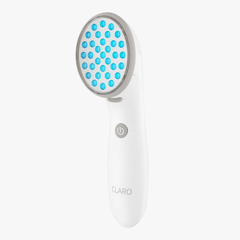 CLARO FDA Cleared Clinically Proven Acne Clearing Device with Blue and Red LED Light Therapy