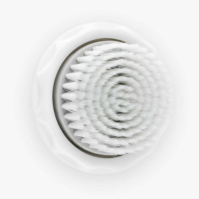 NOVA pele delicada e sensível cabeça de escova antimicrobiana com pintas redondas super suaves para limpeza sónica extra suave