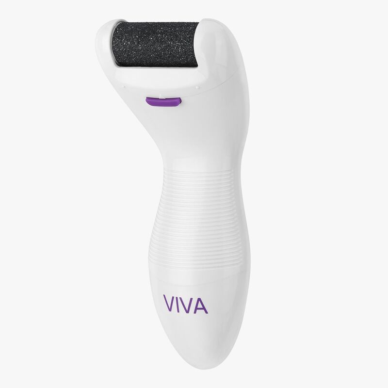 VIVA Rechargeable Skin Smoothing Device with Multi-disc System and 360-degree Rotating Treatment Head for Professional Pedicure Results