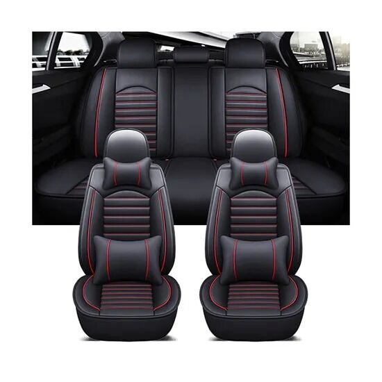 Xiangta Luxury Universal 13 PCS Car Seat Covers for SUV - Breathable, Waterproof, and Easy-Clean Fabric with Leather + Foam
