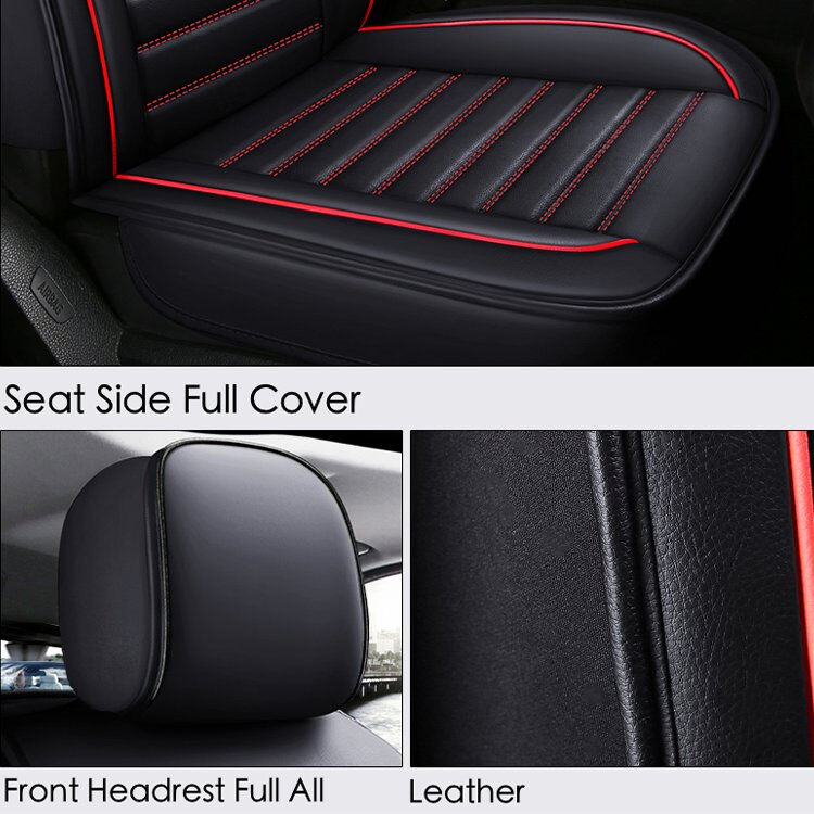 Xiangta Luxury Universal 13 PCS Car Seat Covers for SUV - Breathable, Waterproof, and Easy-Clean Fabric with Leather + Foam
