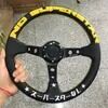 Custom Microfiber Drift Steering Wheel with High Quality Aluminum Bracket for Universal Fitment