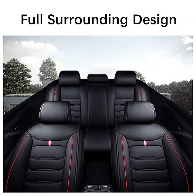 Xiangta 9 PCS Luxury Leather Car Seat Covers with Breathable Fabric and Universal Fit for All Vehicles