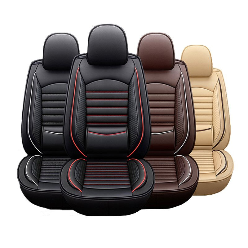 Xiangta Universal PVC 3D Leather Car Seat Covers - Breathable, Waterproof, and Easy-Clean for All Vehicles