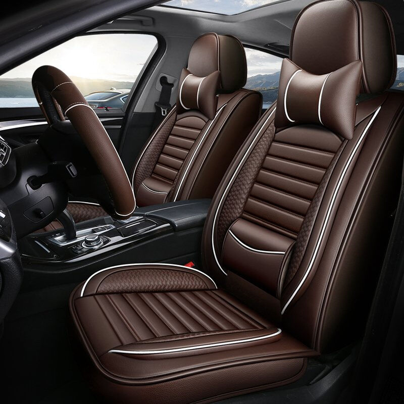 Xiangta Universal PVC 3D Leather Car Seat Covers - Breathable, Waterproof, and Easy-Clean for All Vehicles
