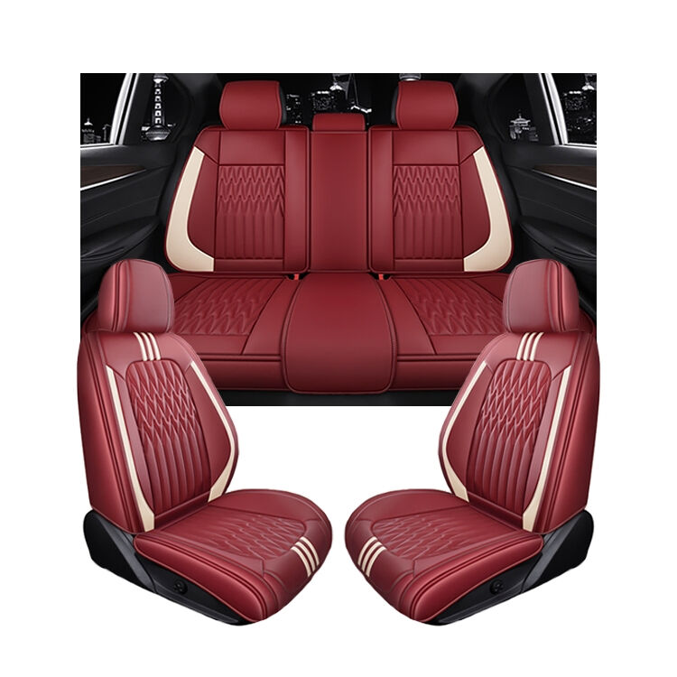 Xiangta Luxury Leather Car Seat Covers Breathable Waterproof Easy-Clean Universal Fit for All Vehicles