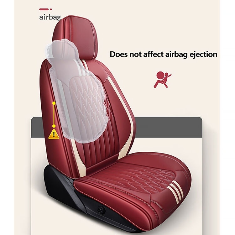 Xiangta Luxury Leather Car Seat Covers Breathable Waterproof Easy-Clean Universal Fit for All Vehicles