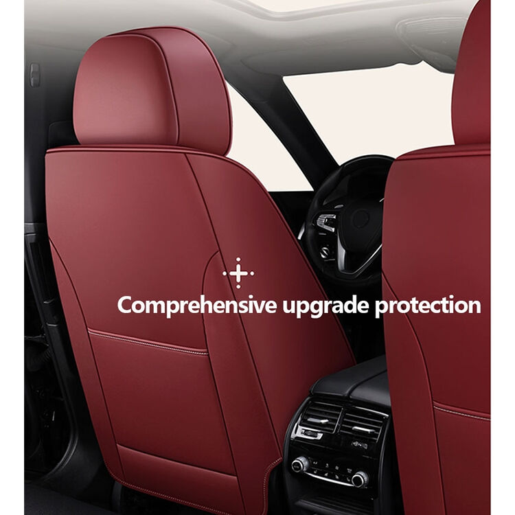 Xiangta Luxury Leather Car Seat Covers Breathable Waterproof Easy-Clean Universal Fit for All Vehicles