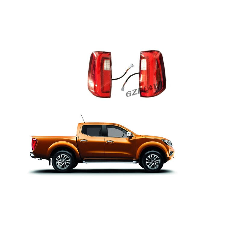 Smoked Black Waterproof LED Tail Lights with Easy Installation for Nissan Navara NP300 2015-2019