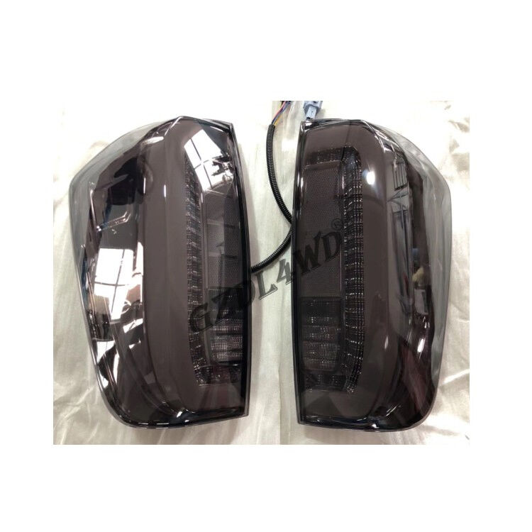 Smoked Black Waterproof LED Tail Lights with Easy Installation for Nissan Navara NP300 2015-2019