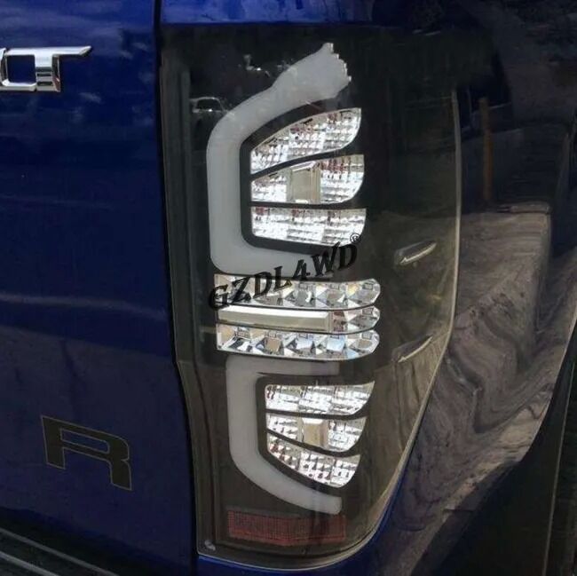 Waterproof Red and Yellow LED Tail Light with Alert Function for Ford Ranger 2012-2016