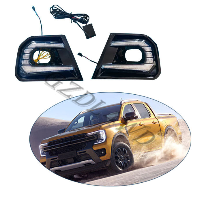 Waterproof 12V Daytime Running Light for Ford Ranger 2022 Wildtrak Front Bumper DRL Light
