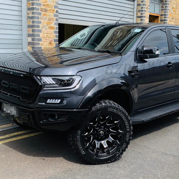 Mustang Style Waterproof LED Headlights for Ford Ranger 2015-2019 with Easy Installation