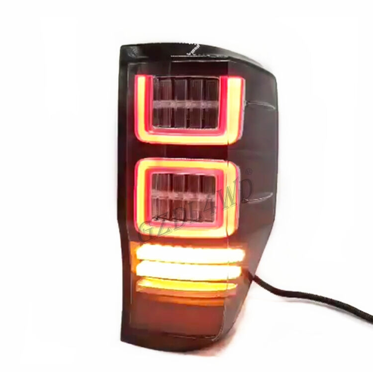 Waterproof Smoked Black LED Rear Tail Lights for Ford Ranger with Easy Installation