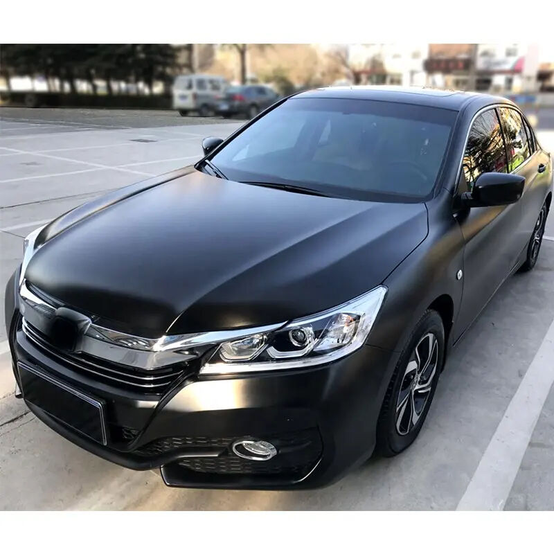 Dmis Satin Metal Black Car Wrap Vinyl with 5 Years Warranty 8 Mil Thickness and Low Initial Adhesive