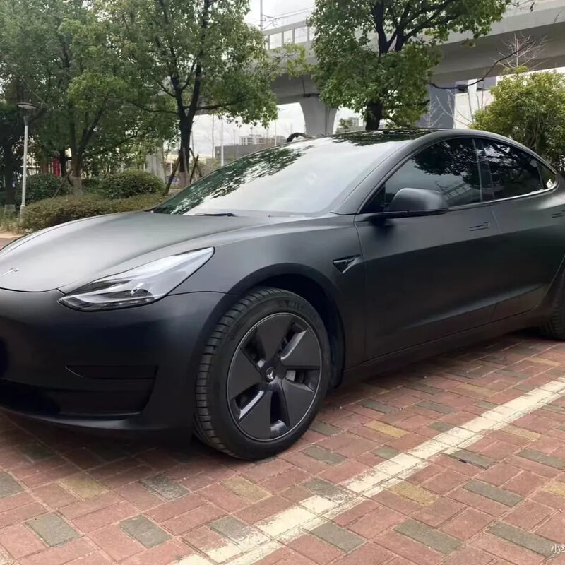 Dmis Satin Metal Black Car Wrap Vinyl with 5 Years Warranty 8 Mil Thickness and Low Initial Adhesive