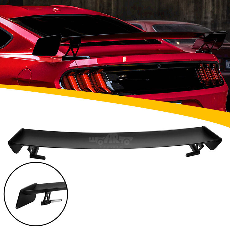 ABS Plastic Customized GT500 Style Rear Spoiler for Ford Mustang 2015-2021 with 3M Tape Installation