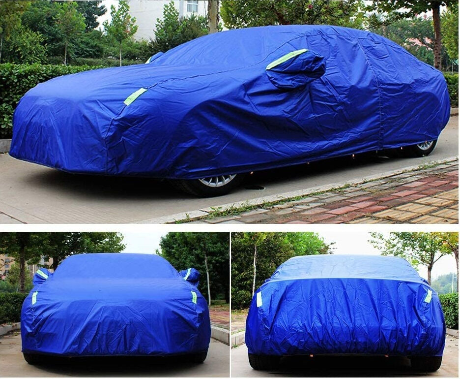 Universal Fit Car Cover with Full Body Sun Protection and Windproof Design for Sedan SUV Pickup MPV