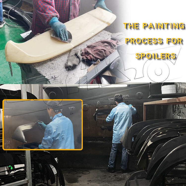 ABS Material Roof Spoiler for 2021+ Ford Mustang Mach-E with 3M Tape Installation