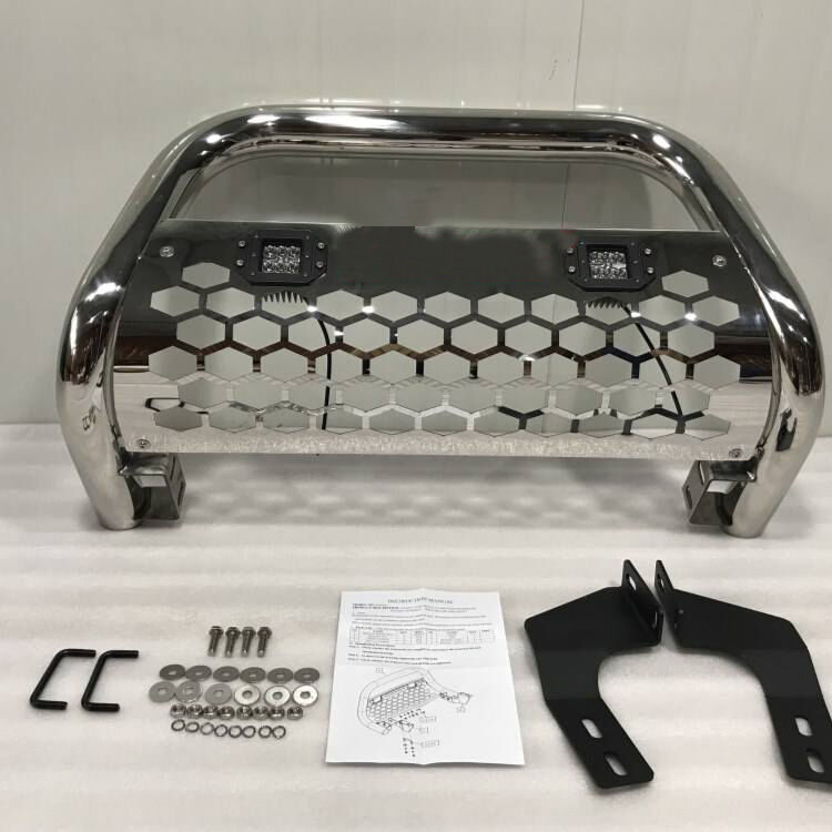Steel Construction Grille Guard with Powder Coating Finish for Universal Fit Pickup Trucks
