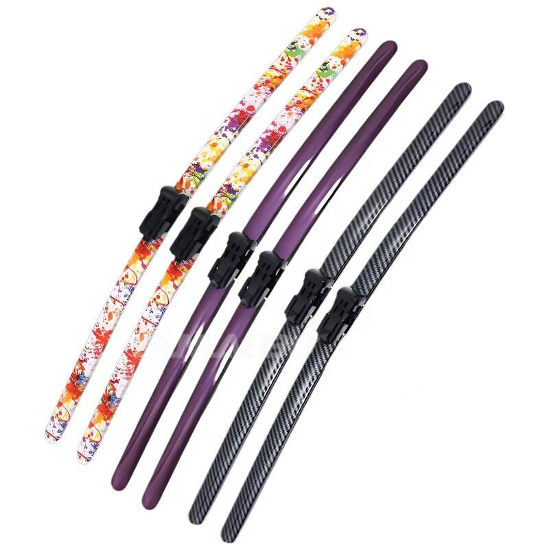 Colorful Universal Soft Full Rubber Wiper Blade 14~28