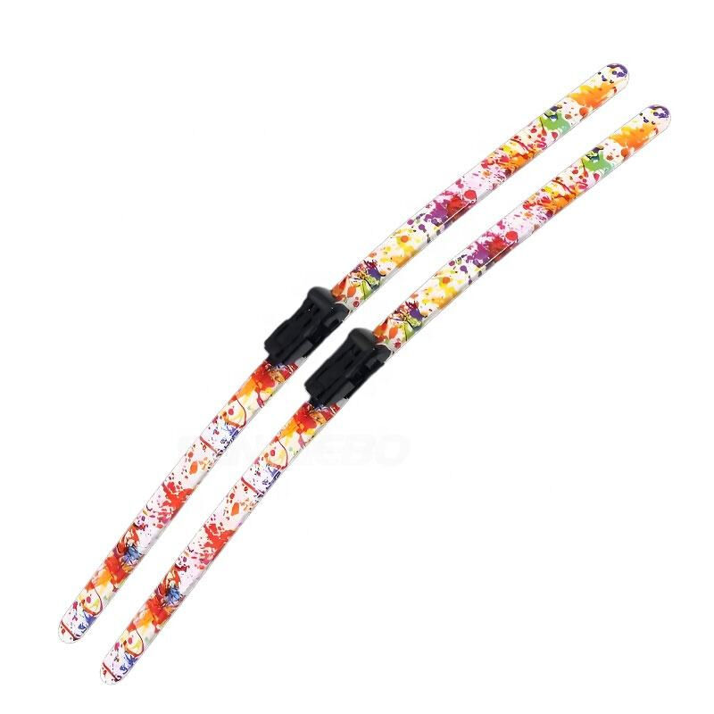 Colorful Universal Soft Full Rubber Wiper Blade 14~28