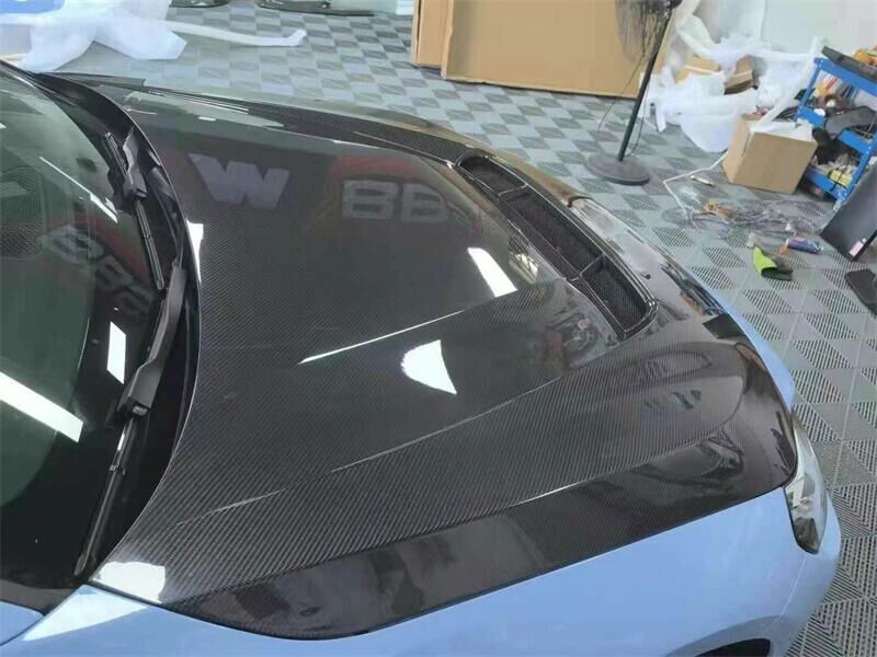 BMW M2 G87 APN Style Dry Carbon Fiber Engine Hood Bonnet Cover with Perfect Fit