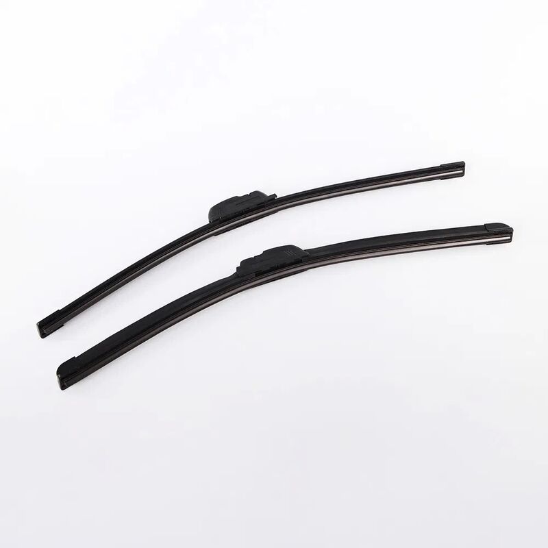Universal U/J Adapter Frameless Soft Rubber Wiper Blade with 70° Sweep Angle for Car Windshield