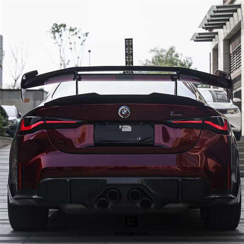 Carbon Fiber ADR Style Rear Trunk Wing Spoiler with CNC Machine Moulding for BMW G80 G82 G87 M3 M4
