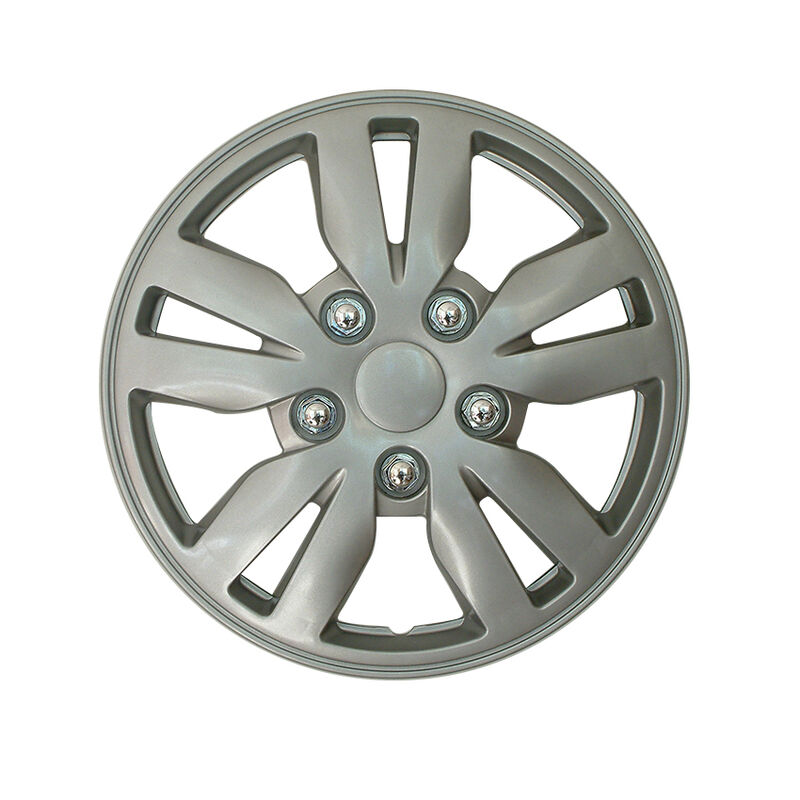 Decorative ABS/PP Wheel Cover Hubcap in Silver/Double Color for 12-16
