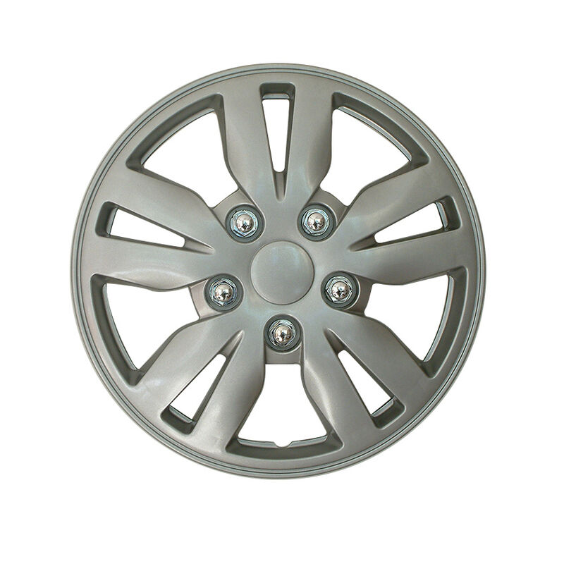 Decorative ABS/PP Wheel Cover Hubcap in Silver/Double Color for 12-16