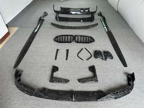 Forged Carbon Fiber Front Lip Spoiler for BMW X5M F95 with Perfect Fit and CNC Machine Moulding