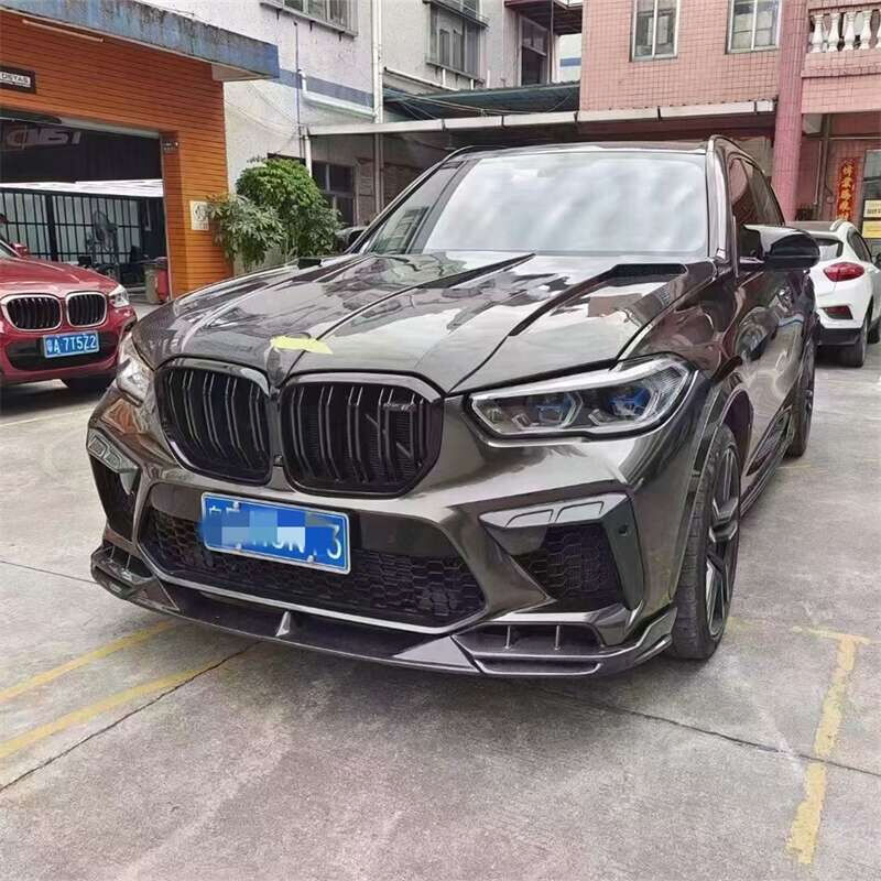 Forged Carbon Fiber Front Lip Spoiler for BMW X5M F95 with Perfect Fit and CNC Machine Moulding