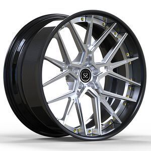 Custom Gloss Black 21 Inch 2-Piece Alloy Rims for BMW X6 - Forged Wheels