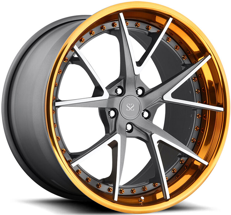 Custom Size Forged Wheels with A6061 Material and VIA/JWL Standard for Luxury Cars