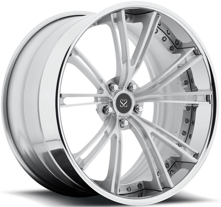 20 Inch Forged Wheels Custom Rims with A6061 T6 Material and High Gloss Polished Finish for GT