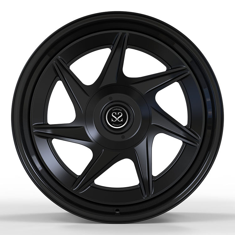 Staggered 19inch Satin Black 2-Piece Forged Wheels for Ford Mustang - Custom Alloy Rims