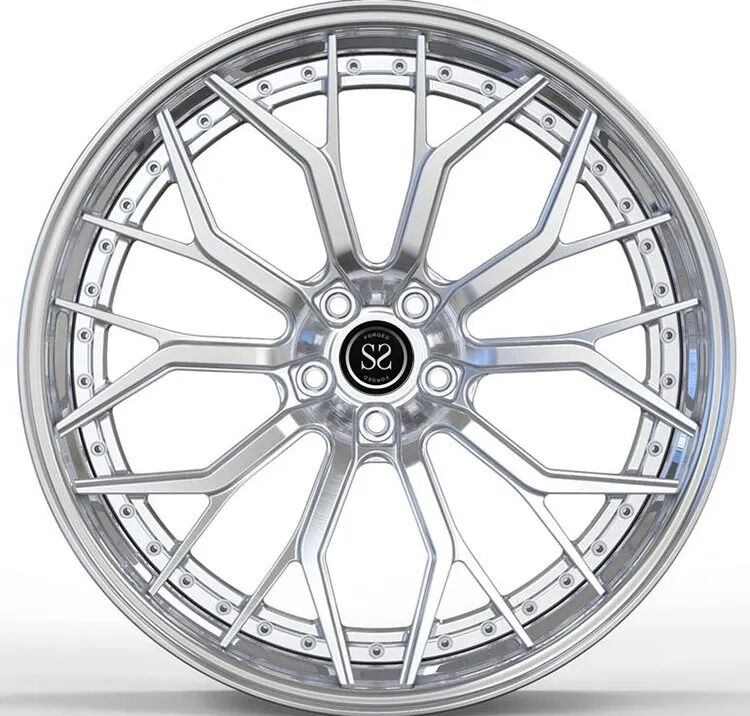 Polished 20X12 Custom 2-Piece Forged Aluminum Alloy Rims for 2021 Corvette C8