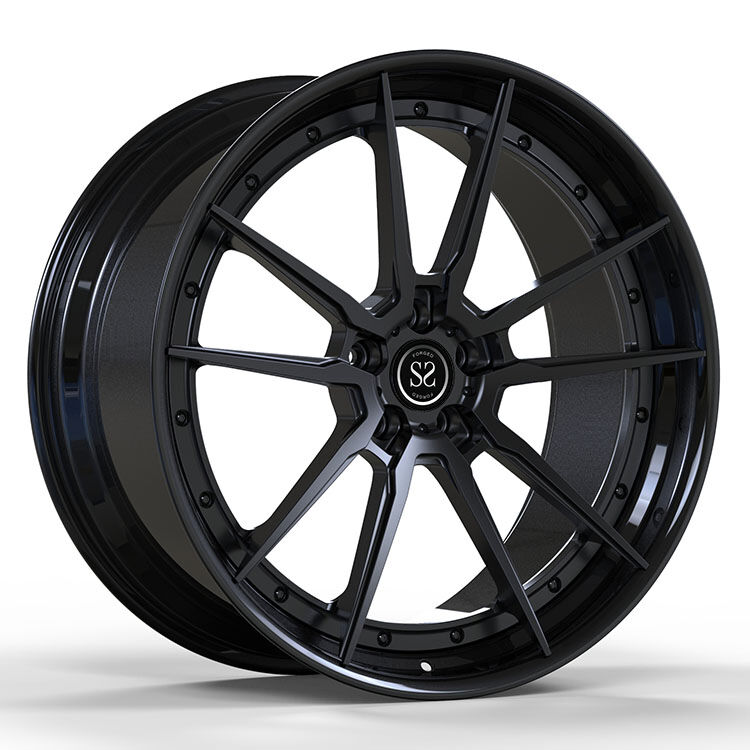 Satin Black 20inch Forged Wheels 2-Piece Alloy Rims for Audi Q4 with Custom Spoke Design
