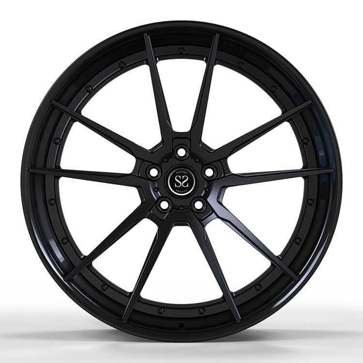 Satin Black 20inch Forged Wheels 2-Piece Alloy Rims for Audi Q4 with Custom Spoke Design