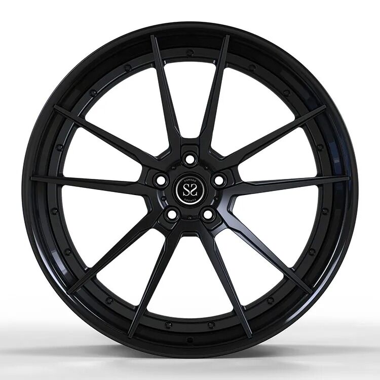 Satin Black 20inch Forged Wheels 2-Piece Alloy Rims for Audi Q4 with Custom Spoke Design