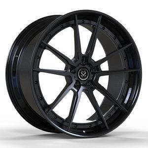 Satin Black 20inch Forged Wheels 2-Piece Alloy Rims for Audi Q4 with Custom Spoke Design