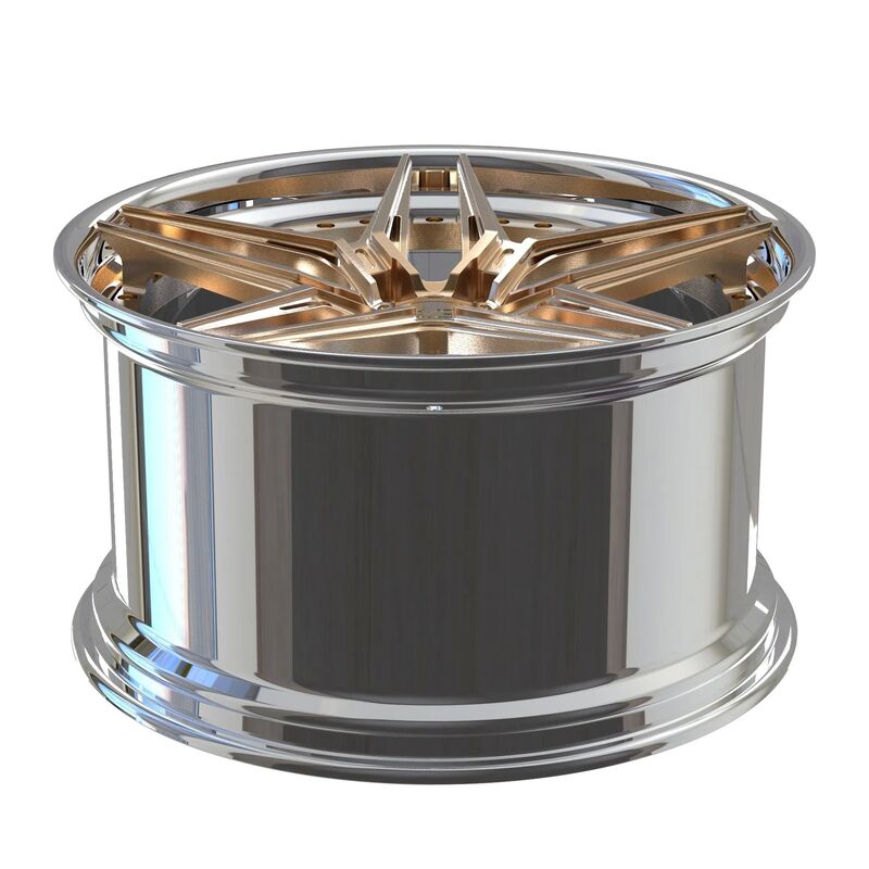 Custom 20-inch Staggered Forged 2-Piece Wheels with Polished Finish for Mercedes GTS