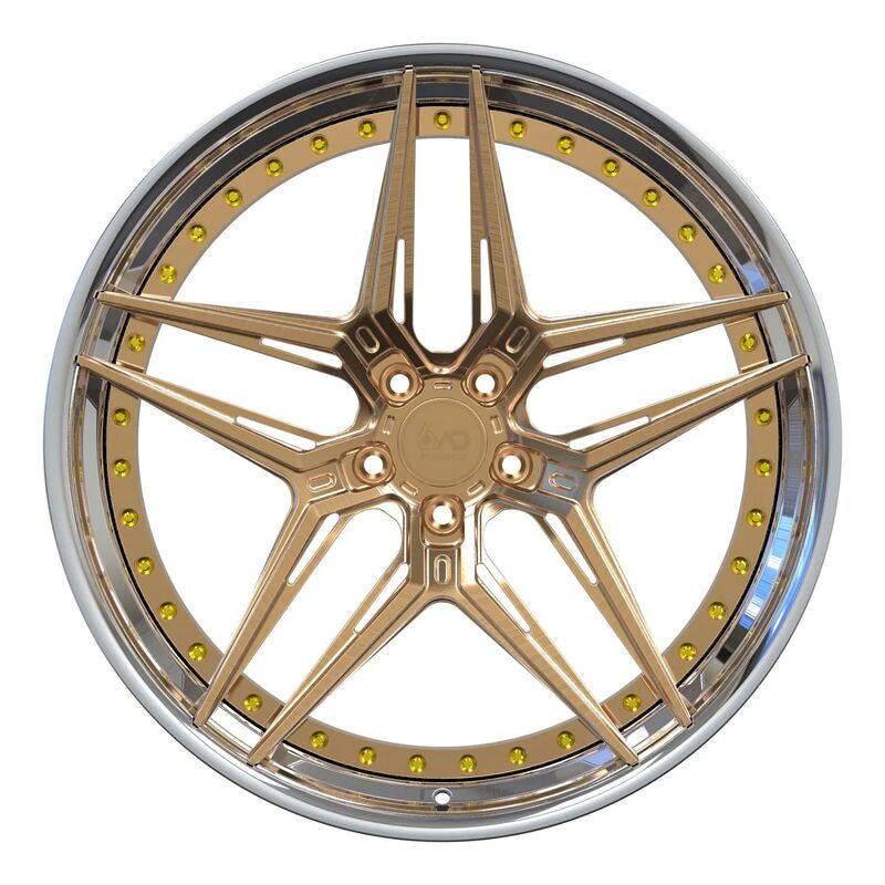 Custom 20-inch Staggered Forged 2-Piece Wheels with Polished Finish for Mercedes GTS