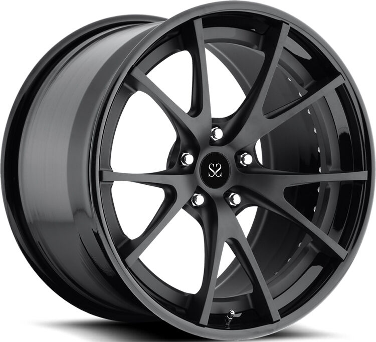 19 Inch 5x120 Deep Concave Forged Wheels Rims 2-Piece Customizable for Luxury Cars