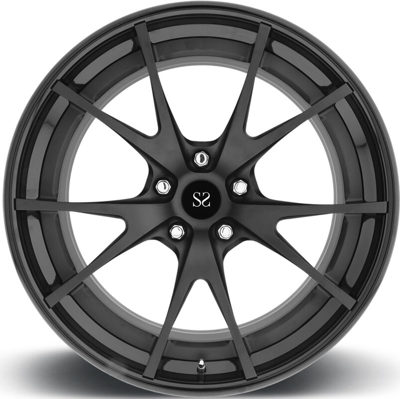 19 Inch 5x120 Deep Concave Forged Wheels Rims 2-Piece Customizable for Luxury Cars