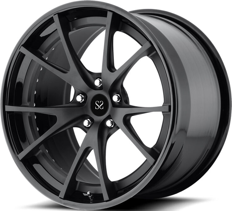 19 Inch 5x120 Deep Concave Forged Wheels Rims 2-Piece Customizable for Luxury Cars